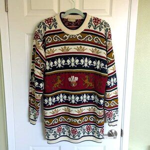 Vintage Royal Motif Sweater size L